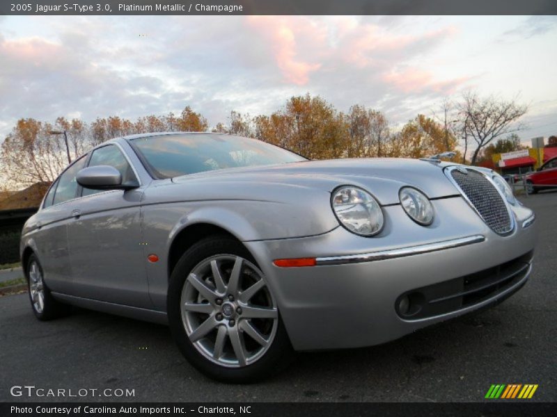 Platinum Metallic / Champagne 2005 Jaguar S-Type 3.0