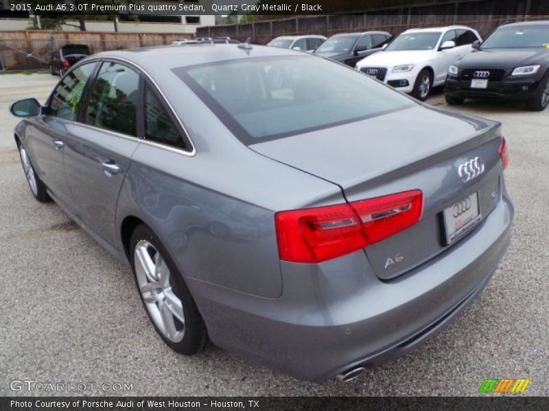 Quartz Gray Metallic / Black 2015 Audi A6 3.0T Premium Plus quattro Sedan