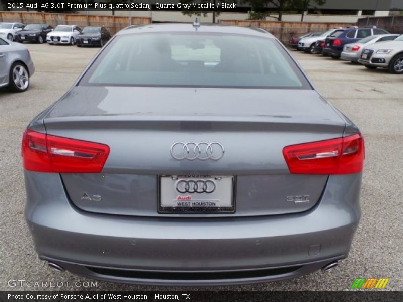 Quartz Gray Metallic / Black 2015 Audi A6 3.0T Premium Plus quattro Sedan