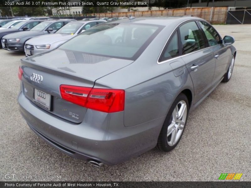 Quartz Gray Metallic / Black 2015 Audi A6 3.0T Premium Plus quattro Sedan