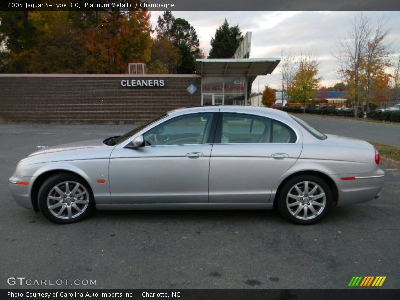 Platinum Metallic / Champagne 2005 Jaguar S-Type 3.0