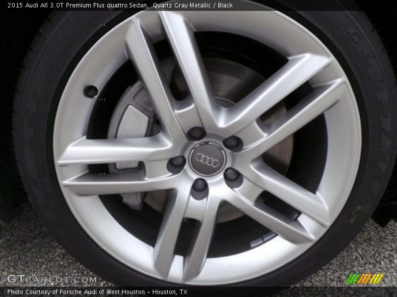 Quartz Gray Metallic / Black 2015 Audi A6 3.0T Premium Plus quattro Sedan
