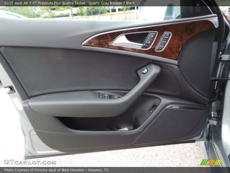 Quartz Gray Metallic / Black 2015 Audi A6 3.0T Premium Plus quattro Sedan
