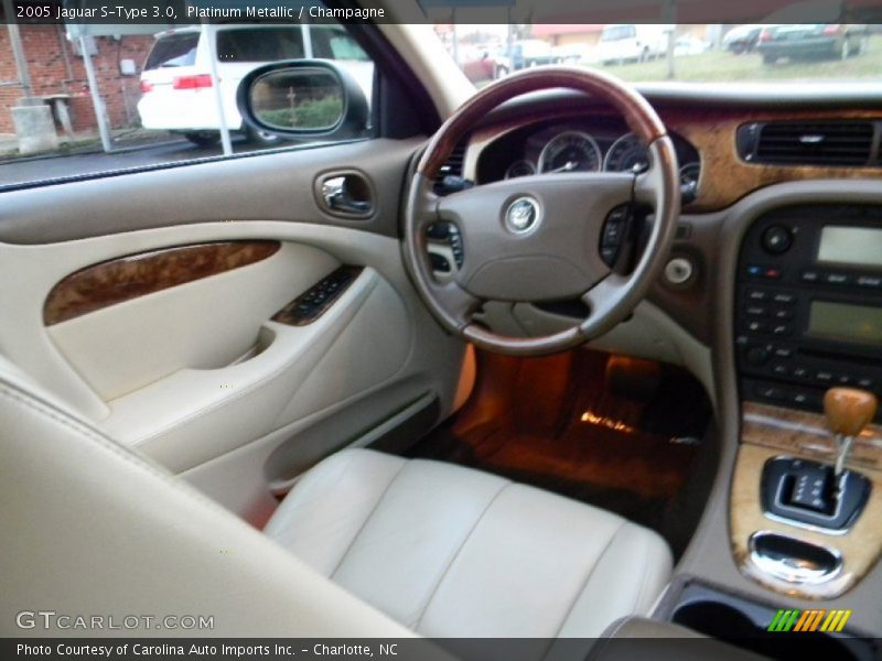 Platinum Metallic / Champagne 2005 Jaguar S-Type 3.0