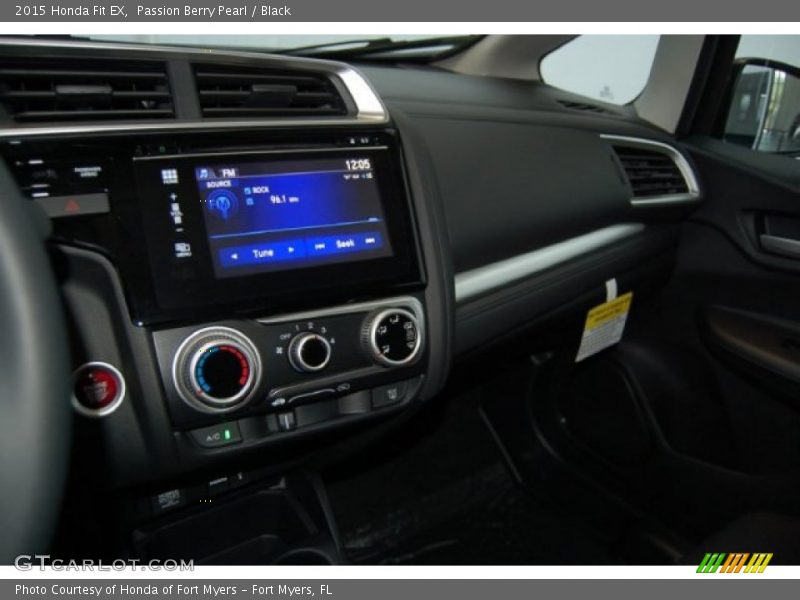 Passion Berry Pearl / Black 2015 Honda Fit EX