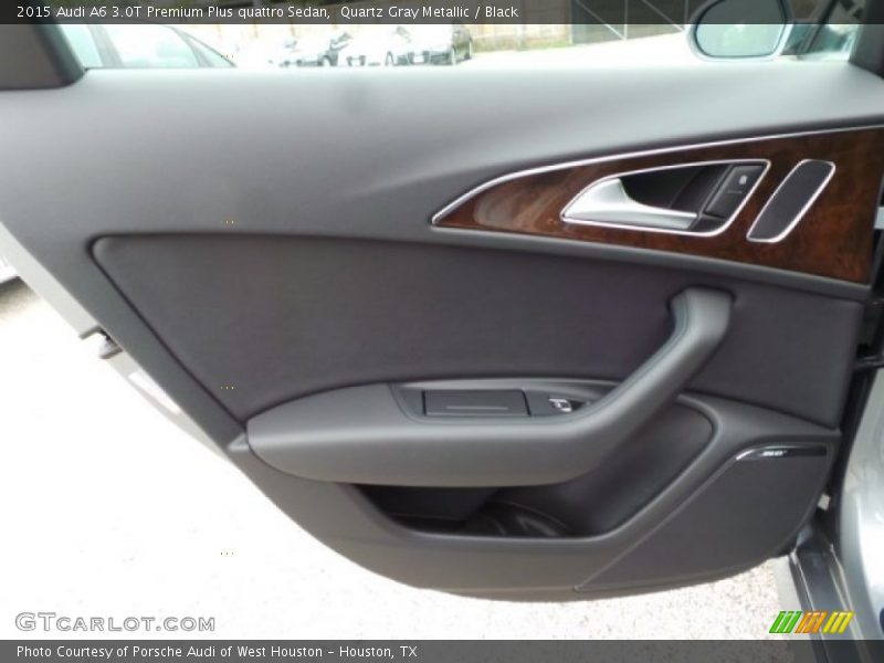 Quartz Gray Metallic / Black 2015 Audi A6 3.0T Premium Plus quattro Sedan