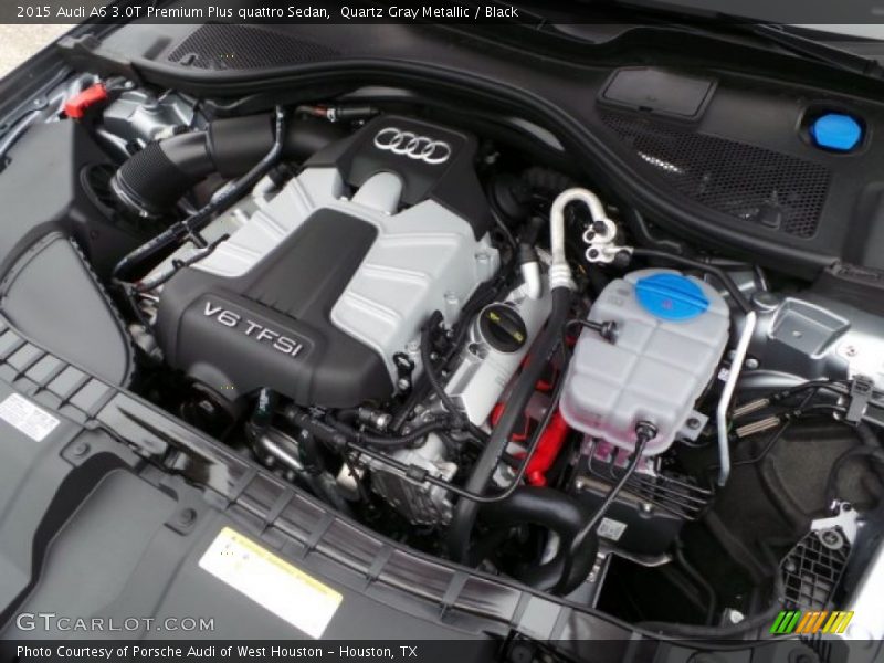 Quartz Gray Metallic / Black 2015 Audi A6 3.0T Premium Plus quattro Sedan