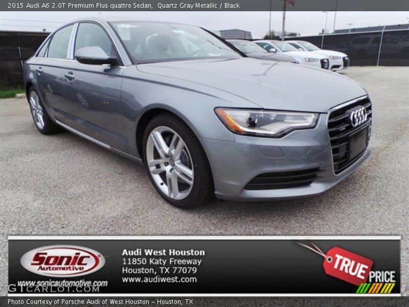 Quartz Gray Metallic / Black 2015 Audi A6 2.0T Premium Plus quattro Sedan