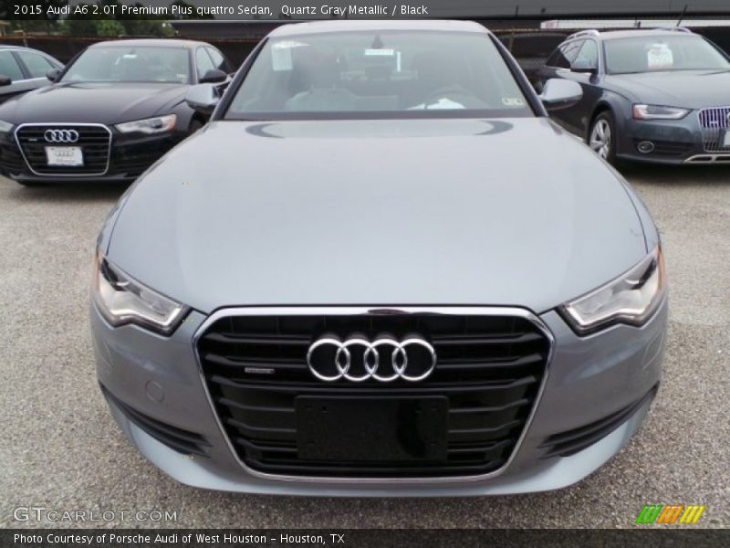 Quartz Gray Metallic / Black 2015 Audi A6 2.0T Premium Plus quattro Sedan