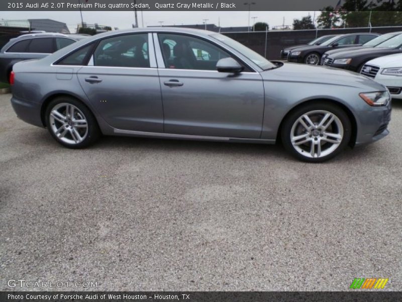 Quartz Gray Metallic / Black 2015 Audi A6 2.0T Premium Plus quattro Sedan
