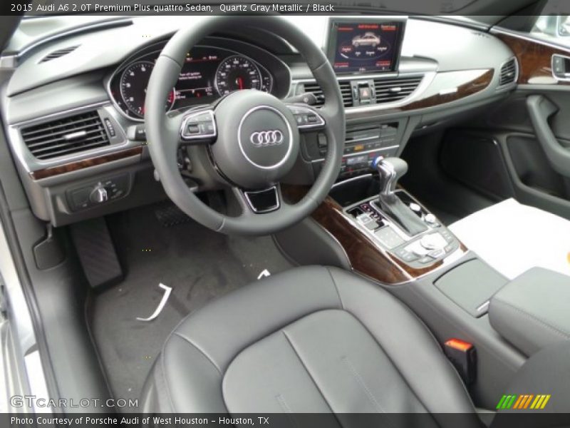 Quartz Gray Metallic / Black 2015 Audi A6 2.0T Premium Plus quattro Sedan