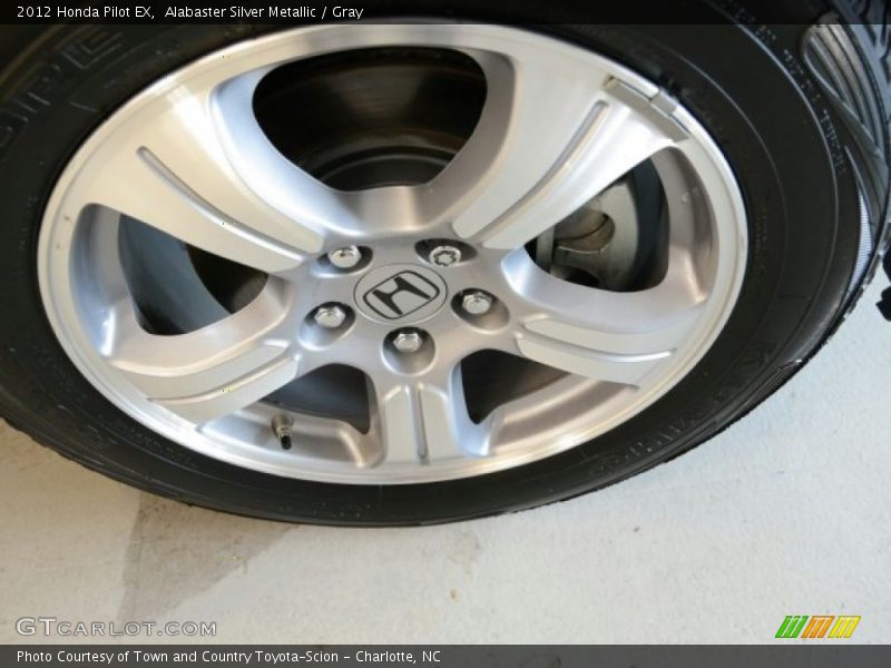 Alabaster Silver Metallic / Gray 2012 Honda Pilot EX