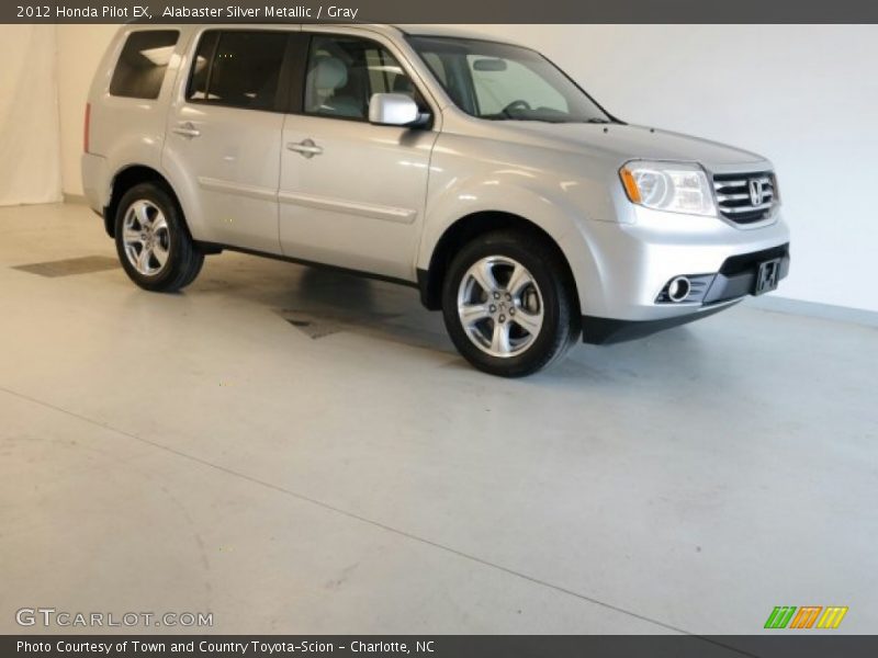 Alabaster Silver Metallic / Gray 2012 Honda Pilot EX