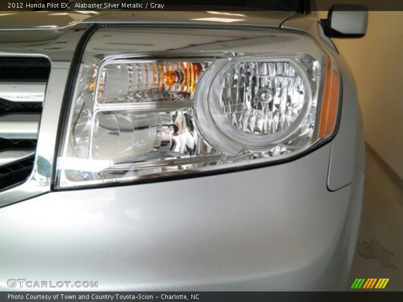 Alabaster Silver Metallic / Gray 2012 Honda Pilot EX