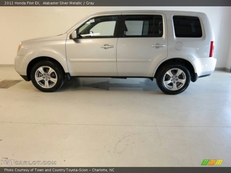 Alabaster Silver Metallic / Gray 2012 Honda Pilot EX