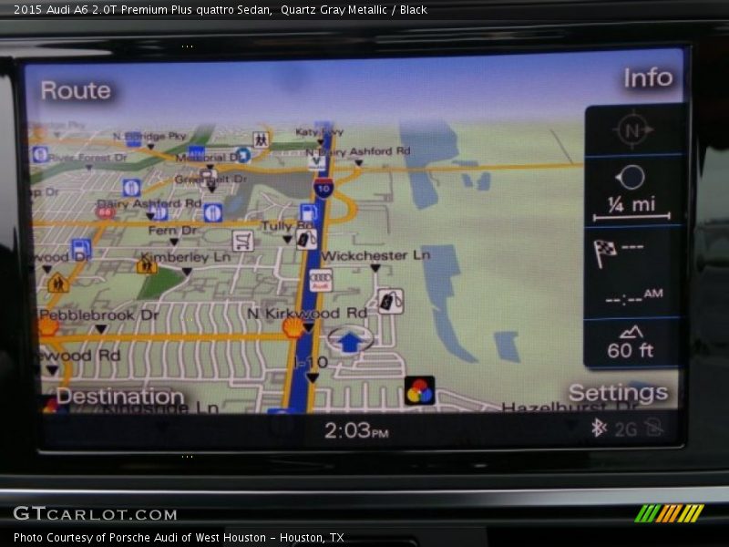 Quartz Gray Metallic / Black 2015 Audi A6 2.0T Premium Plus quattro Sedan