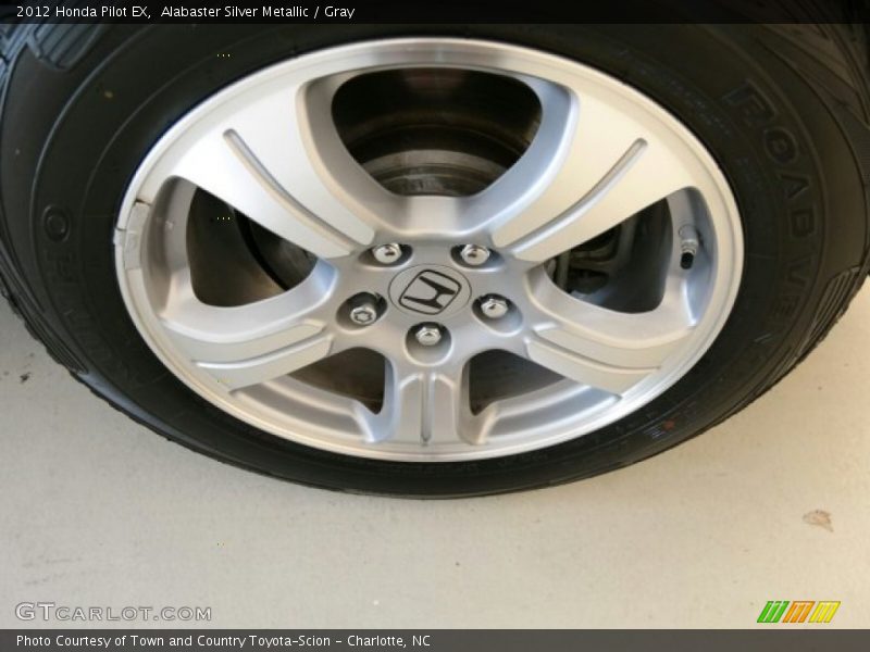 Alabaster Silver Metallic / Gray 2012 Honda Pilot EX