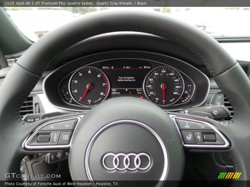 Quartz Gray Metallic / Black 2015 Audi A6 2.0T Premium Plus quattro Sedan