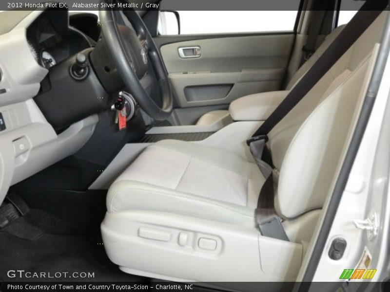 Alabaster Silver Metallic / Gray 2012 Honda Pilot EX