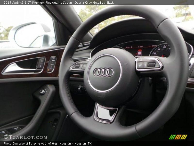 Quartz Gray Metallic / Black 2015 Audi A6 2.0T Premium Plus quattro Sedan