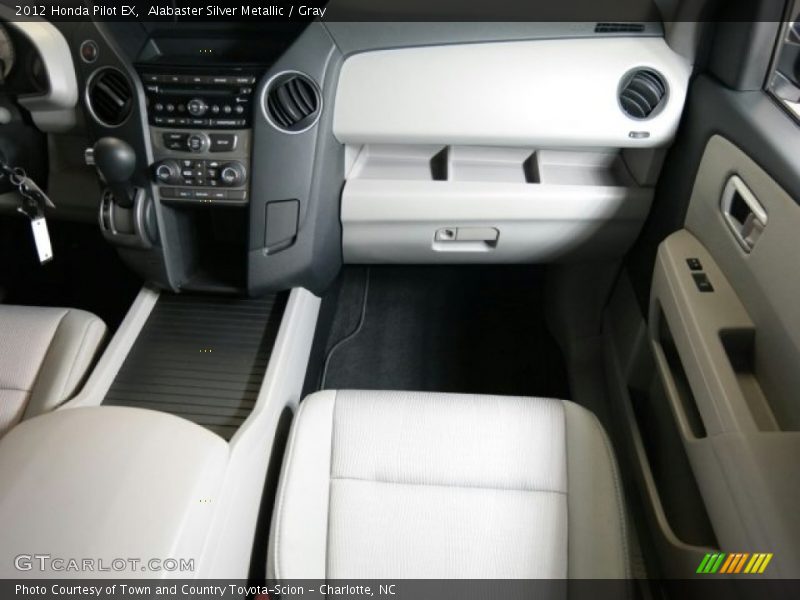 Alabaster Silver Metallic / Gray 2012 Honda Pilot EX
