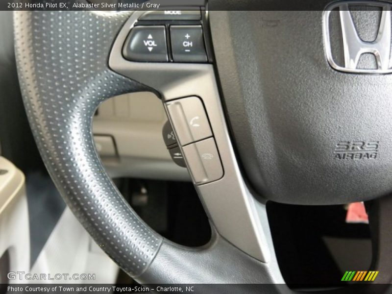 Alabaster Silver Metallic / Gray 2012 Honda Pilot EX