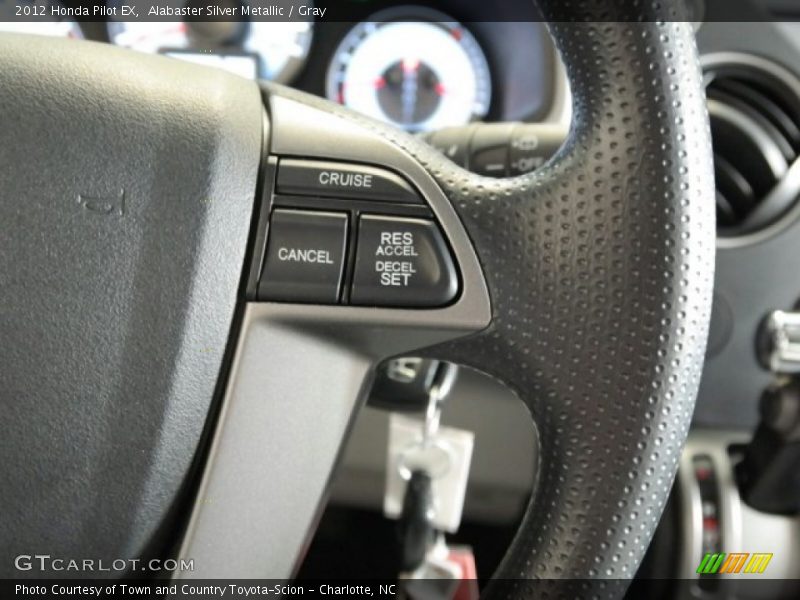 Alabaster Silver Metallic / Gray 2012 Honda Pilot EX