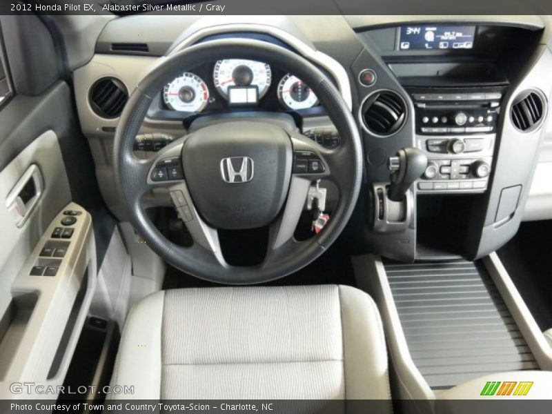 Alabaster Silver Metallic / Gray 2012 Honda Pilot EX