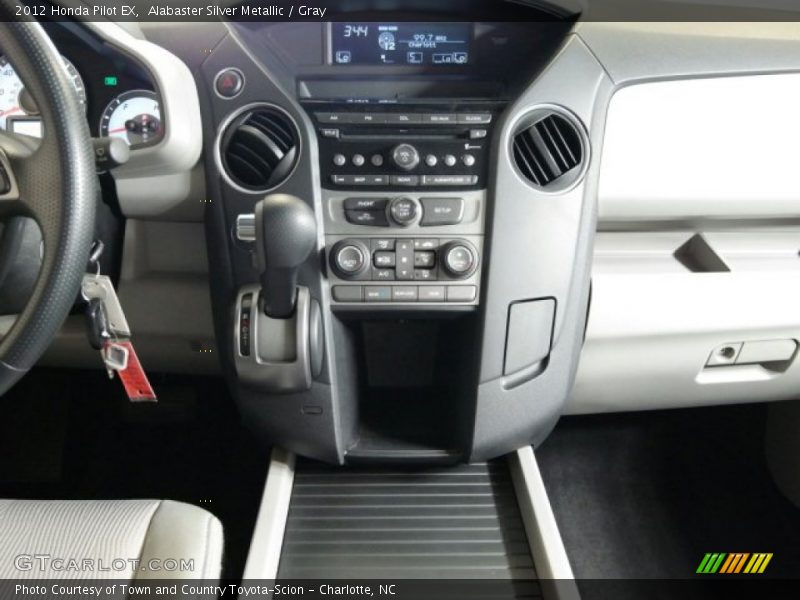 Alabaster Silver Metallic / Gray 2012 Honda Pilot EX