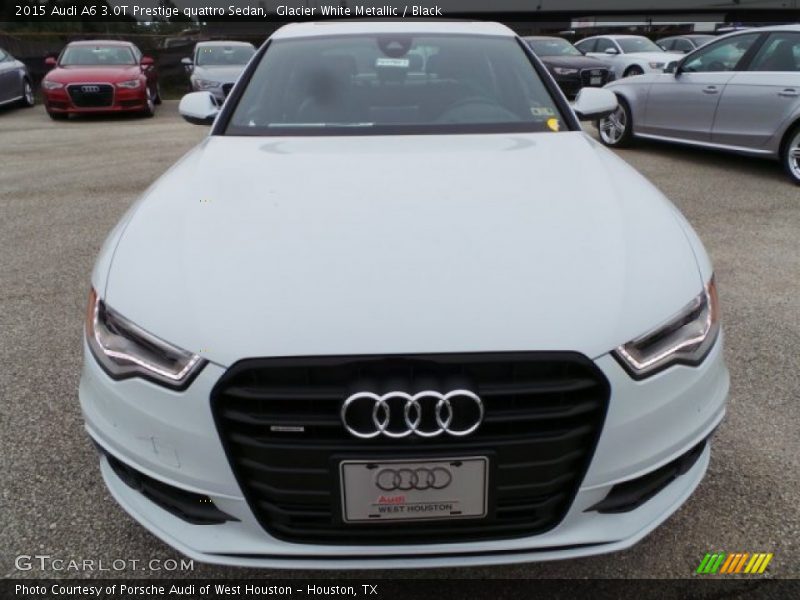 Glacier White Metallic / Black 2015 Audi A6 3.0T Prestige quattro Sedan