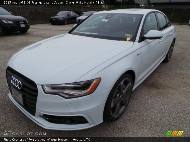 Glacier White Metallic / Black 2015 Audi A6 3.0T Prestige quattro Sedan