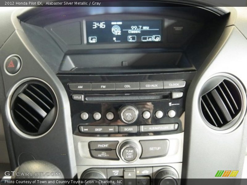 Alabaster Silver Metallic / Gray 2012 Honda Pilot EX
