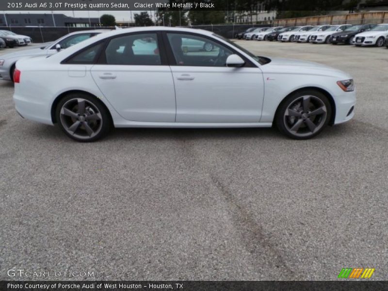 Glacier White Metallic / Black 2015 Audi A6 3.0T Prestige quattro Sedan