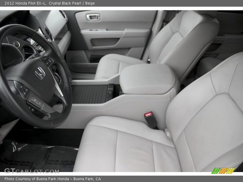 Crystal Black Pearl / Beige 2012 Honda Pilot EX-L