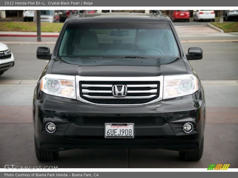 Crystal Black Pearl / Beige 2012 Honda Pilot EX-L