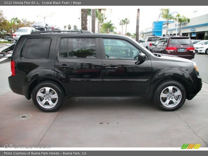 Crystal Black Pearl / Beige 2012 Honda Pilot EX-L