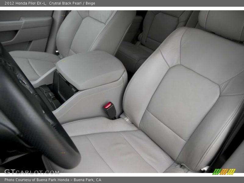 Crystal Black Pearl / Beige 2012 Honda Pilot EX-L