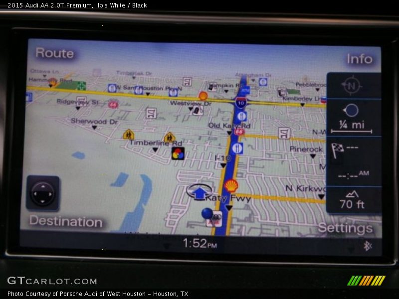 Ibis White / Black 2015 Audi A4 2.0T Premium