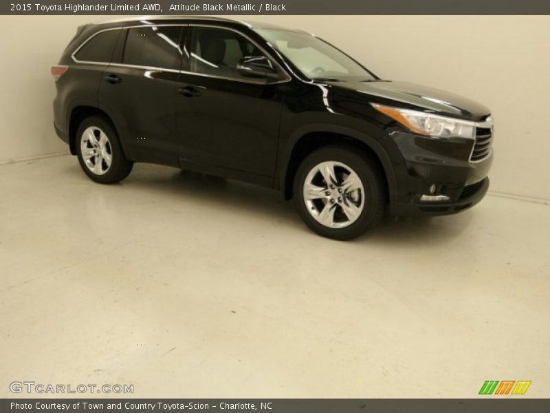 Attitude Black Metallic / Black 2015 Toyota Highlander Limited AWD