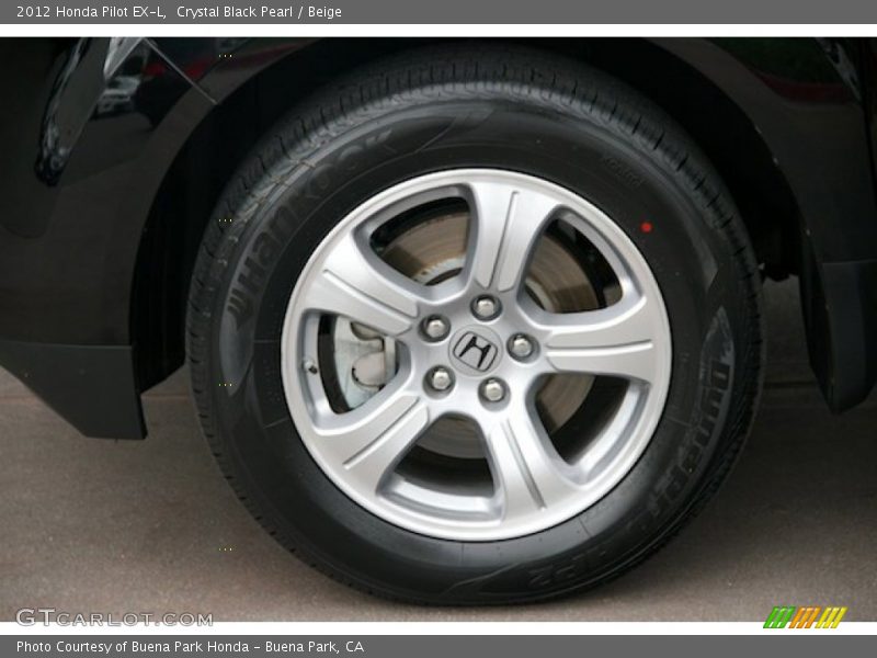 Crystal Black Pearl / Beige 2012 Honda Pilot EX-L