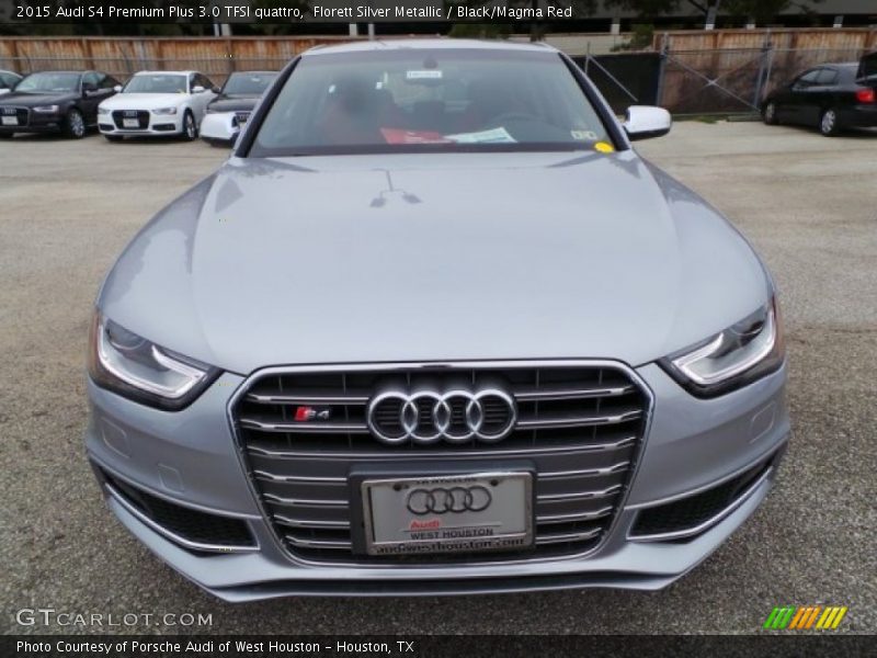 Florett Silver Metallic / Black/Magma Red 2015 Audi S4 Premium Plus 3.0 TFSI quattro