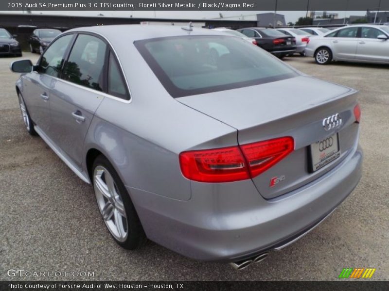 Florett Silver Metallic / Black/Magma Red 2015 Audi S4 Premium Plus 3.0 TFSI quattro