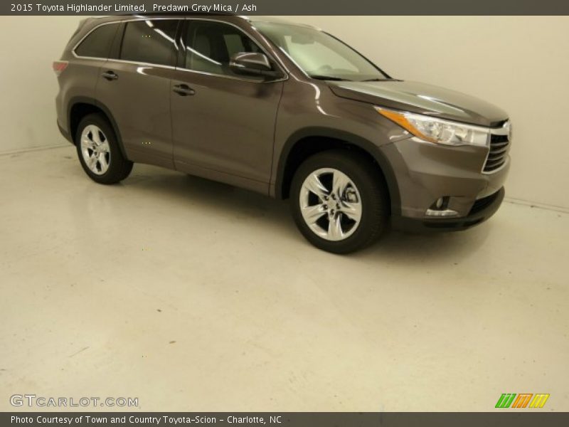Predawn Gray Mica / Ash 2015 Toyota Highlander Limited