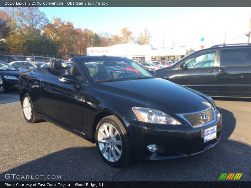 Obsidian Black / Black 2010 Lexus IS 250C Convertible