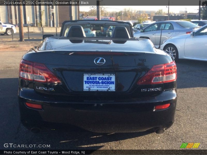 Obsidian Black / Black 2010 Lexus IS 250C Convertible