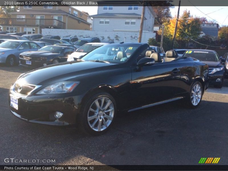 Obsidian Black / Black 2010 Lexus IS 250C Convertible