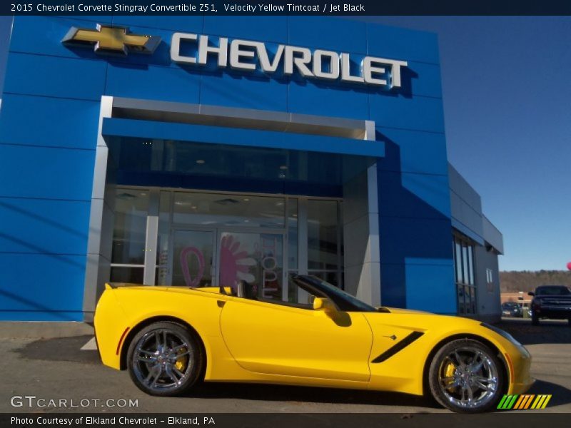 Velocity Yellow Tintcoat / Jet Black 2015 Chevrolet Corvette Stingray Convertible Z51