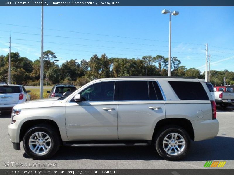 Champagne Silver Metallic / Cocoa/Dune 2015 Chevrolet Tahoe LS