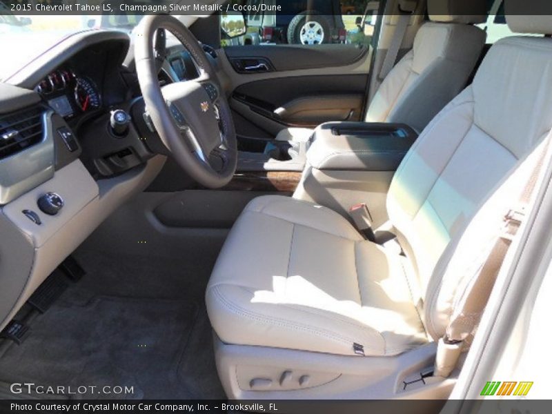 Champagne Silver Metallic / Cocoa/Dune 2015 Chevrolet Tahoe LS