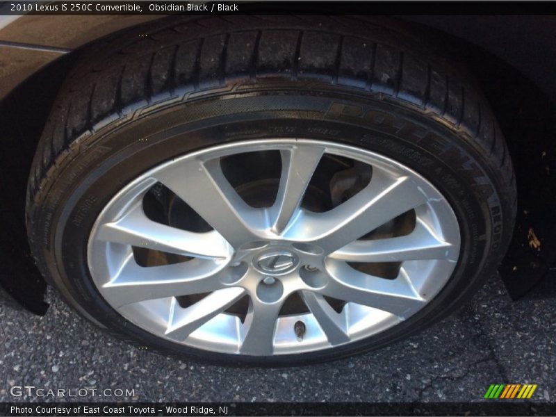 Obsidian Black / Black 2010 Lexus IS 250C Convertible